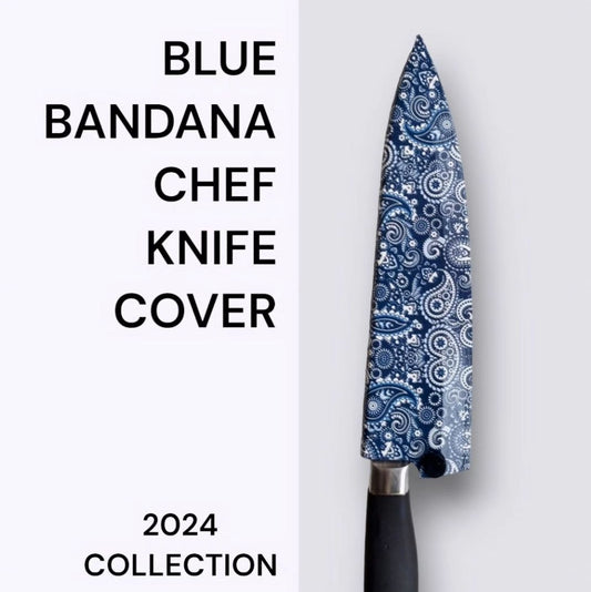 BLUE BANDANA CHEF KNIFE COVER