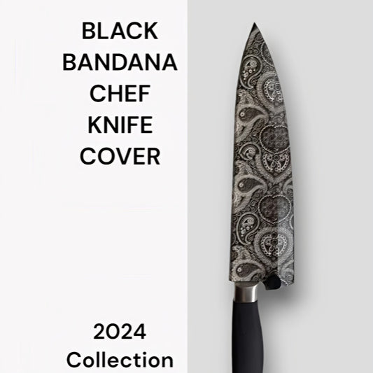 BLACK BANDANA CHEF KNIFE COVER