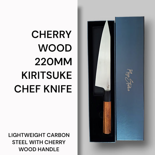 CHERRY WOOD KIRITSUKE CHEF KNIFE