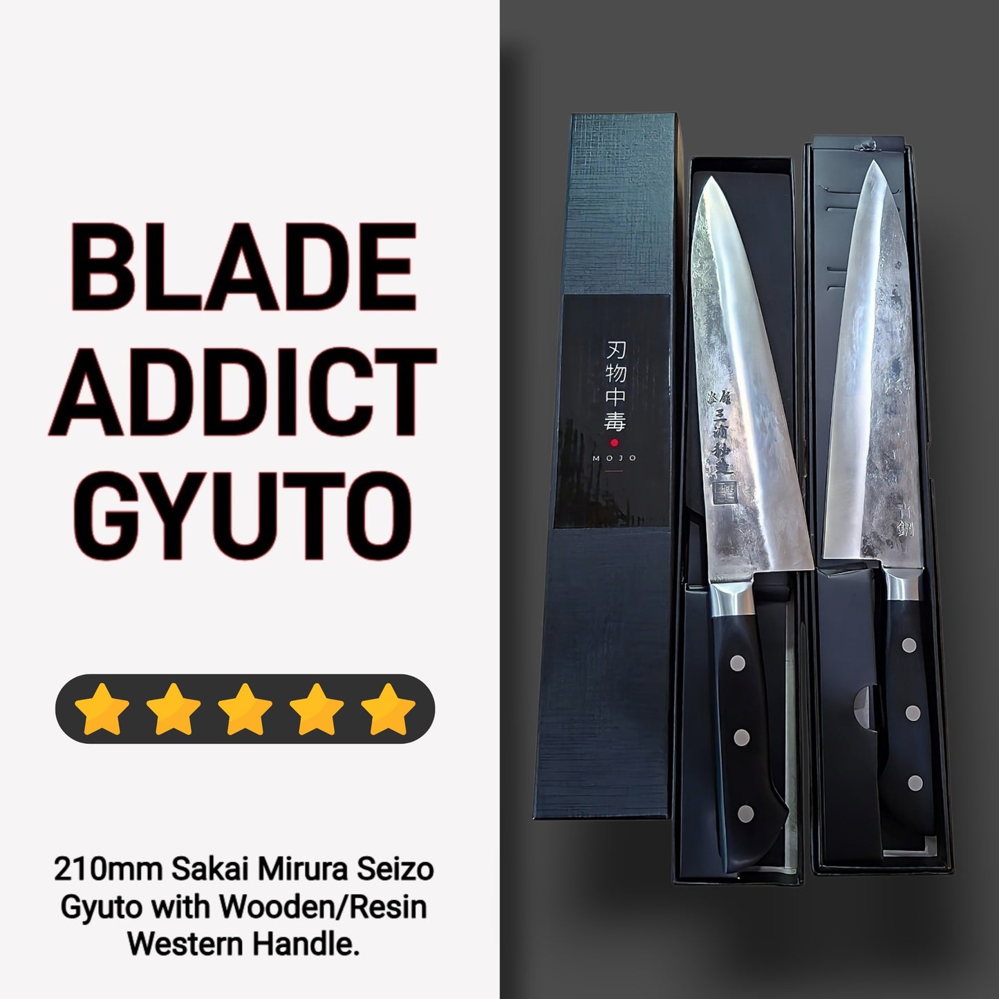 HAND FORGED JAPANESE CHEF KNIFE 210mm GYUTO