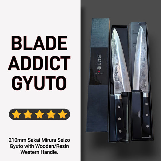 HAND FORGED JAPANESE CHEF KNIFE 210mm GYUTO