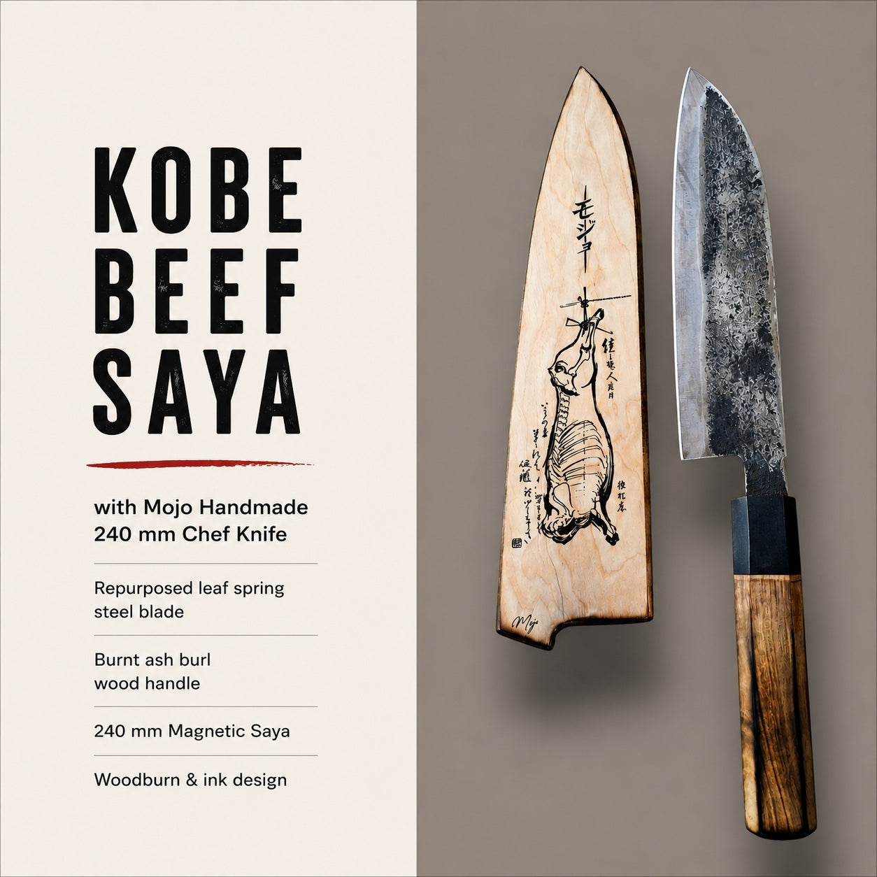 KOBE BEEF SAYA & HOUSE MADE SANTOKU